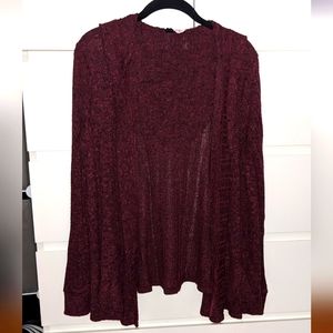UO maroon cardigan